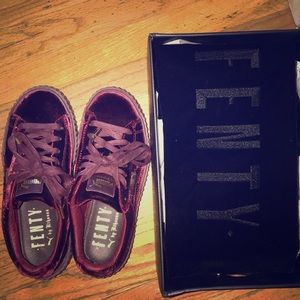 Rhianna Fenty Velvet creeper pumas